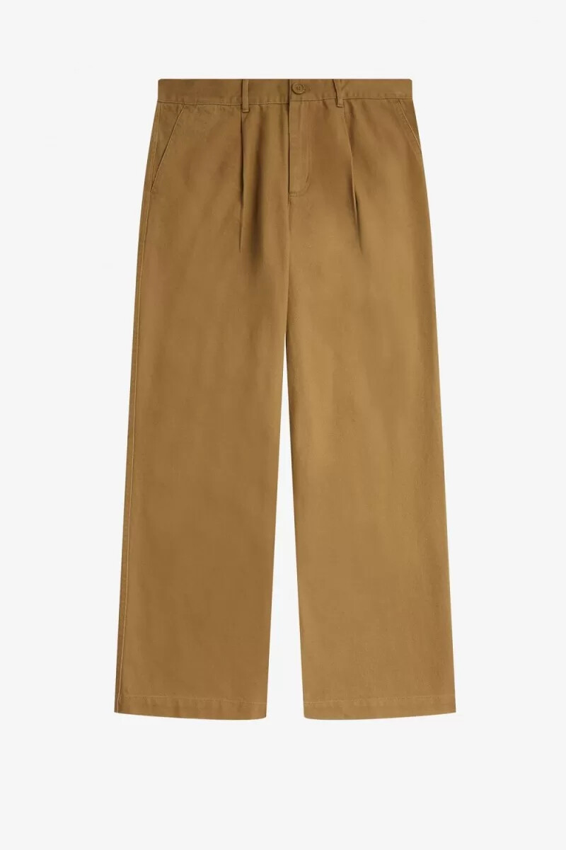 fred perry herrenhose mit geradem bein braun
