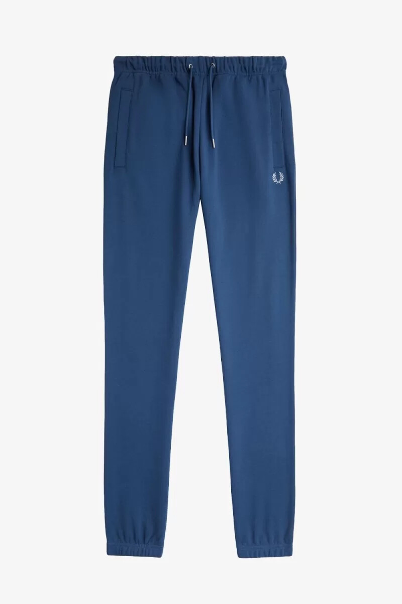 fred perry loopback sweat herrenhose mitternachtsblau hellblau