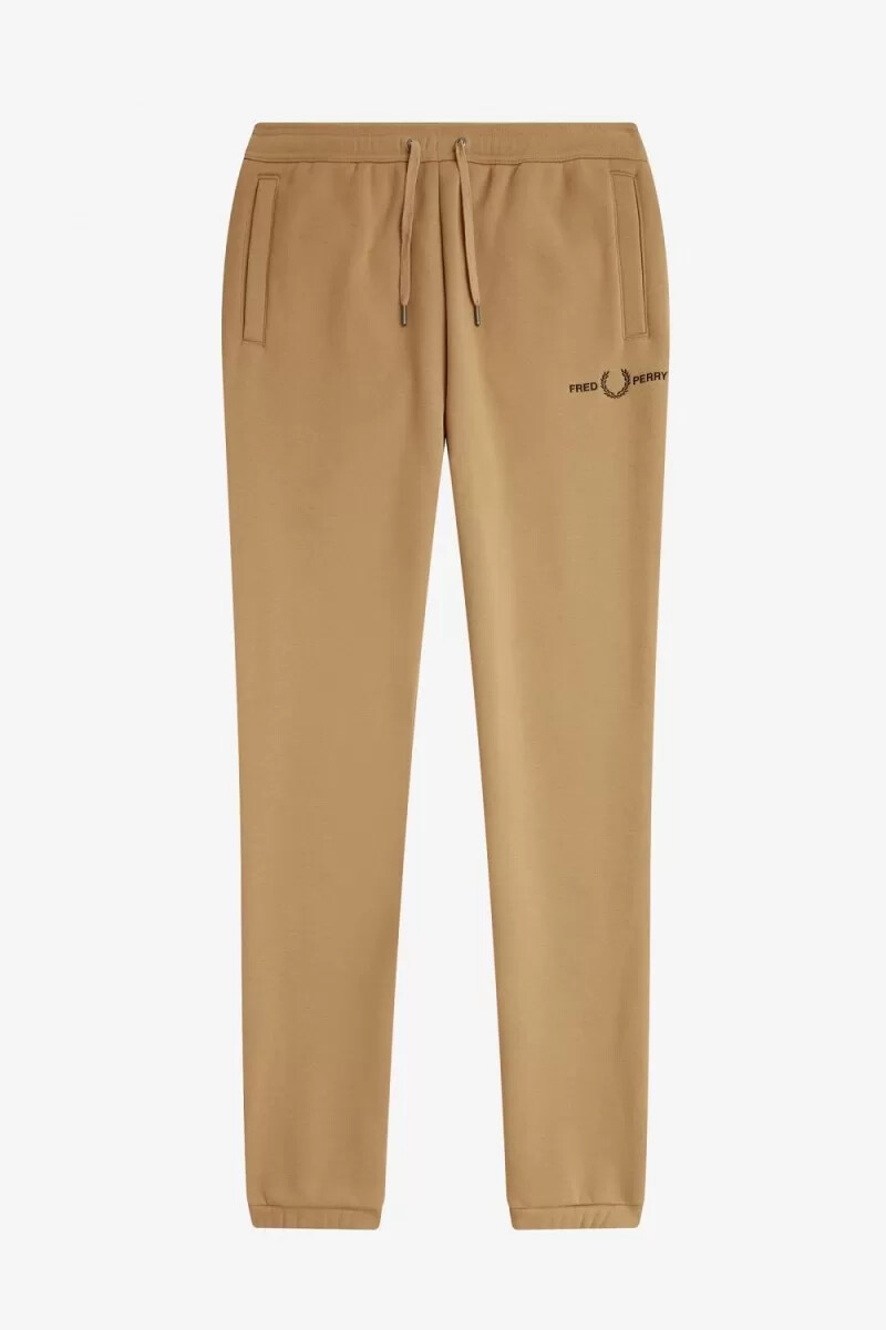 fred perry bestickte herren-sweathose grün