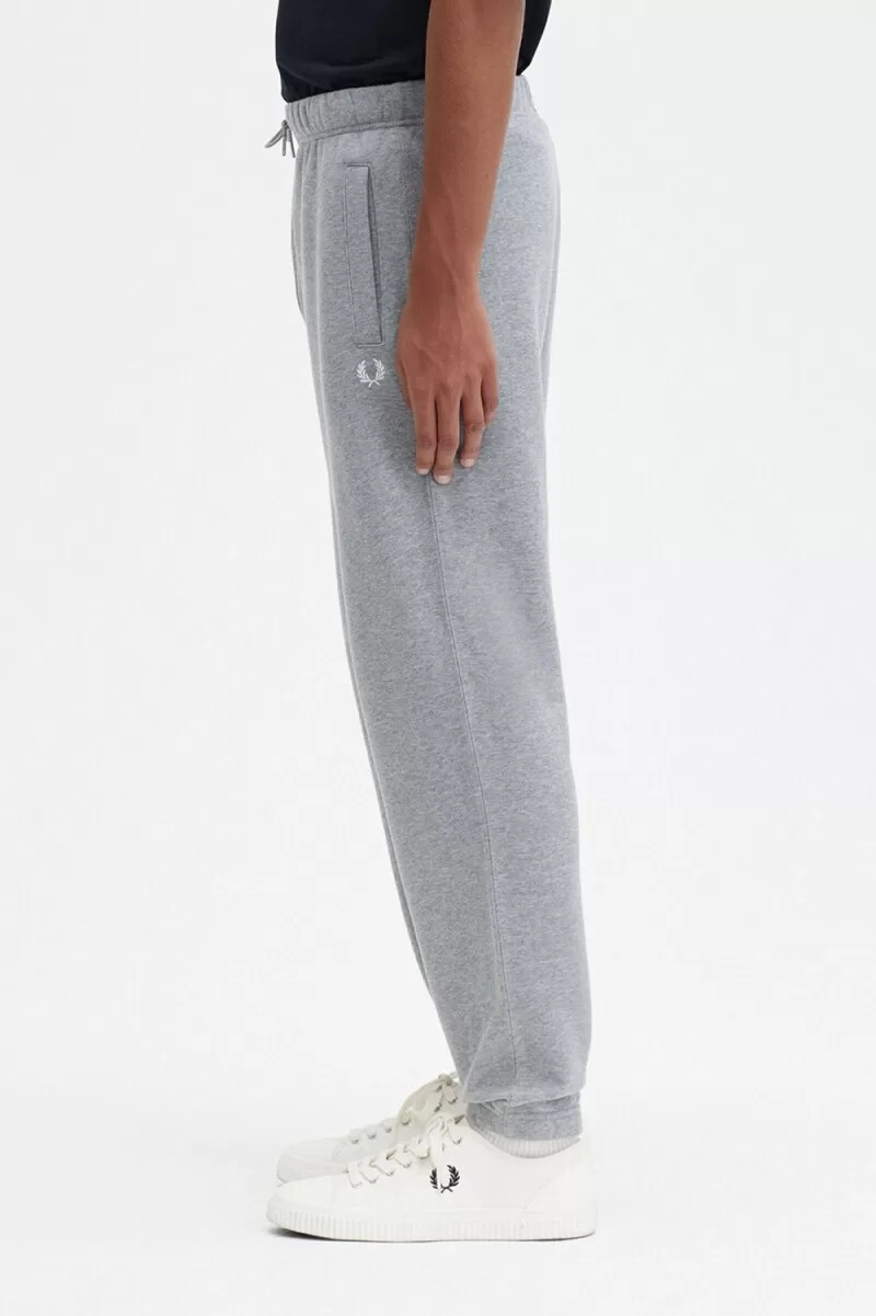 fred perry loopback sweat herrenhose grau