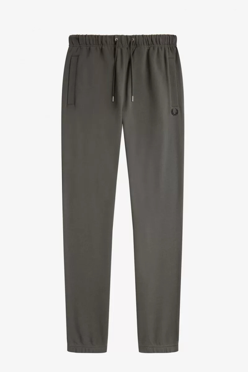 fred perry loopback sweat herrenhose feldgrün