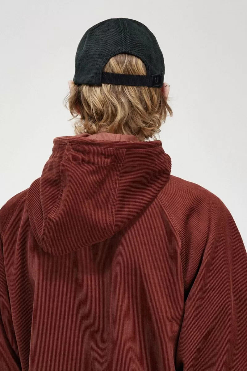 fred perry cord-overhead-jacke für herren whiskybraun
