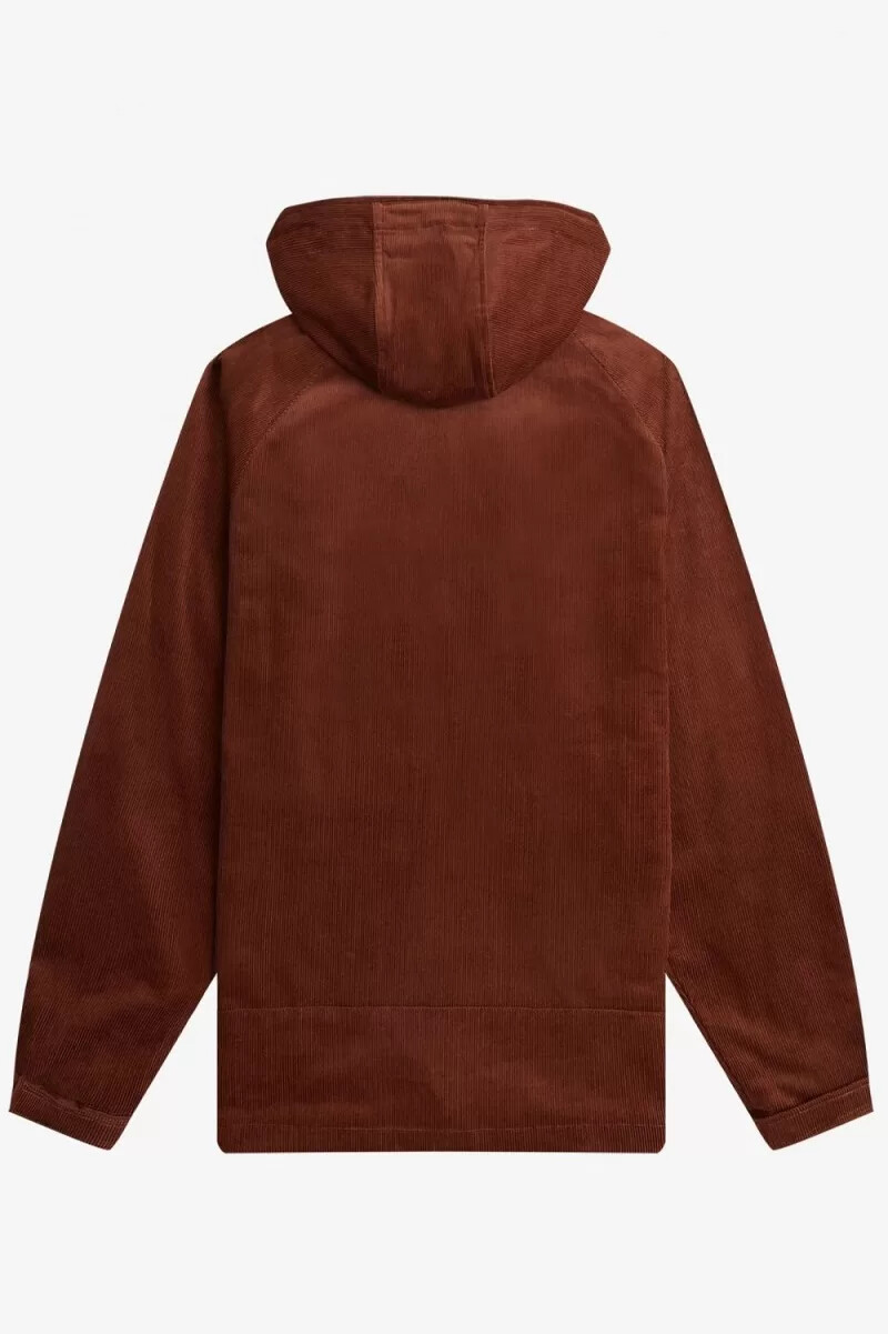 fred perry cord-overhead-jacke für herren whiskybraun