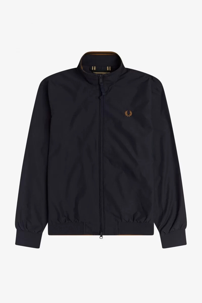 fred perry brentham herrenjacken marineblau