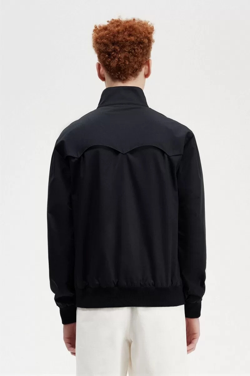 fred perry harrington herrenjacken schwarz