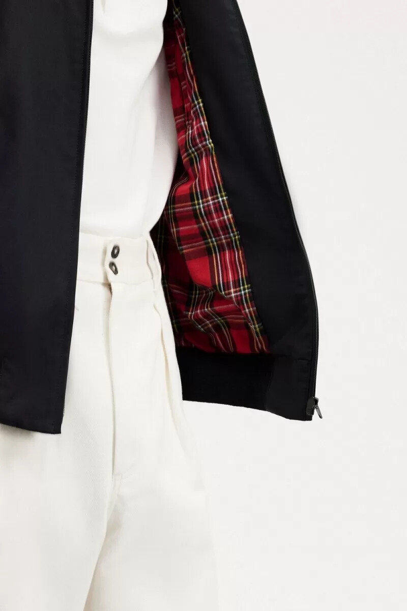 fred perry harrington herrenjacken schwarz