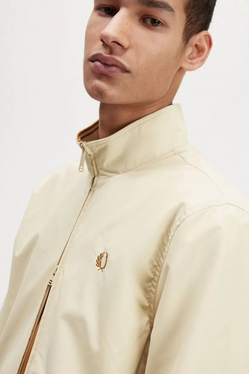 fred perry brentham herrenjacken farbe haferflocken