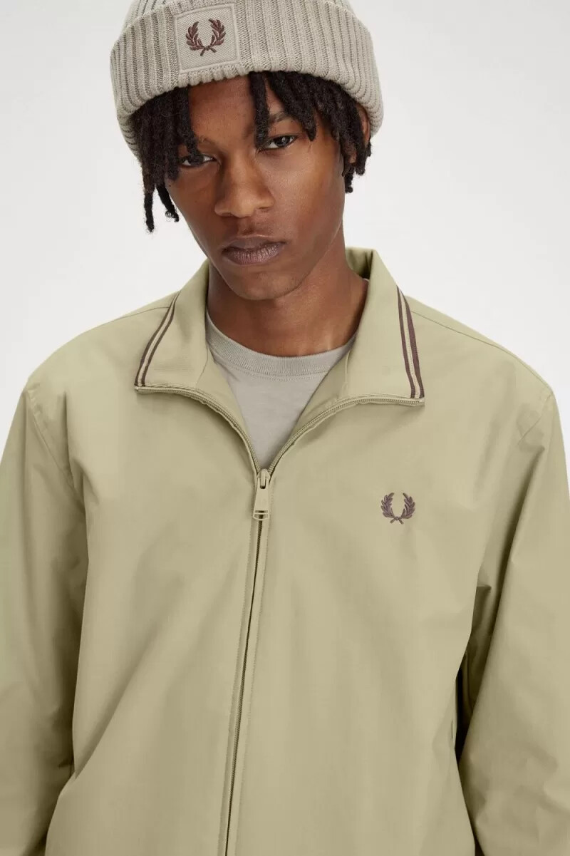 fred perry brentham herrenjacken warmgrau