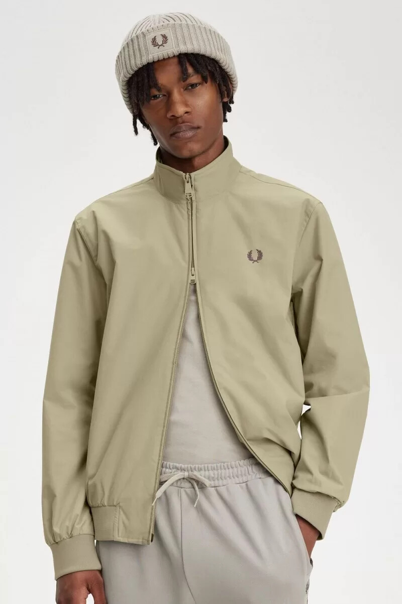 fred perry brentham herrenjacken warmgrau