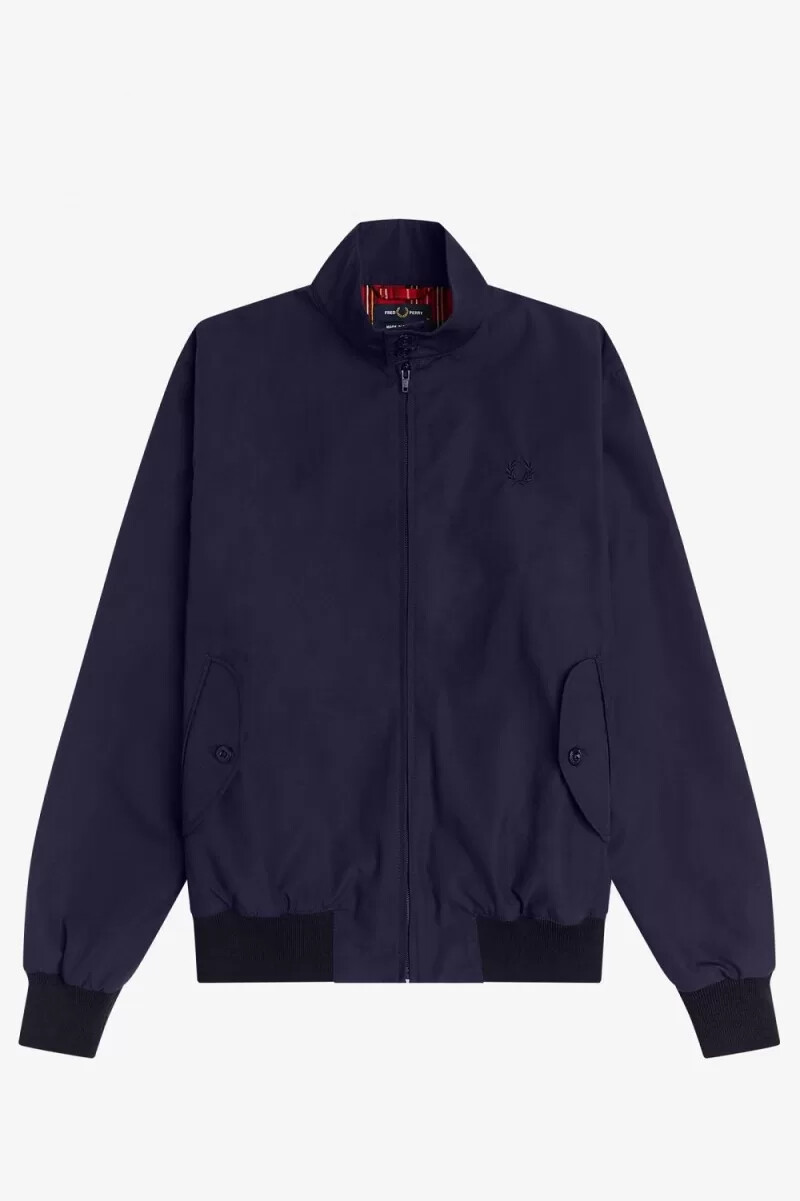 fred perry harrington herrenjacken marineblau