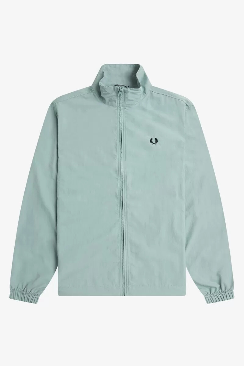 fred perry herren-trainingsjacke aus gewebtem stoff silberblau
