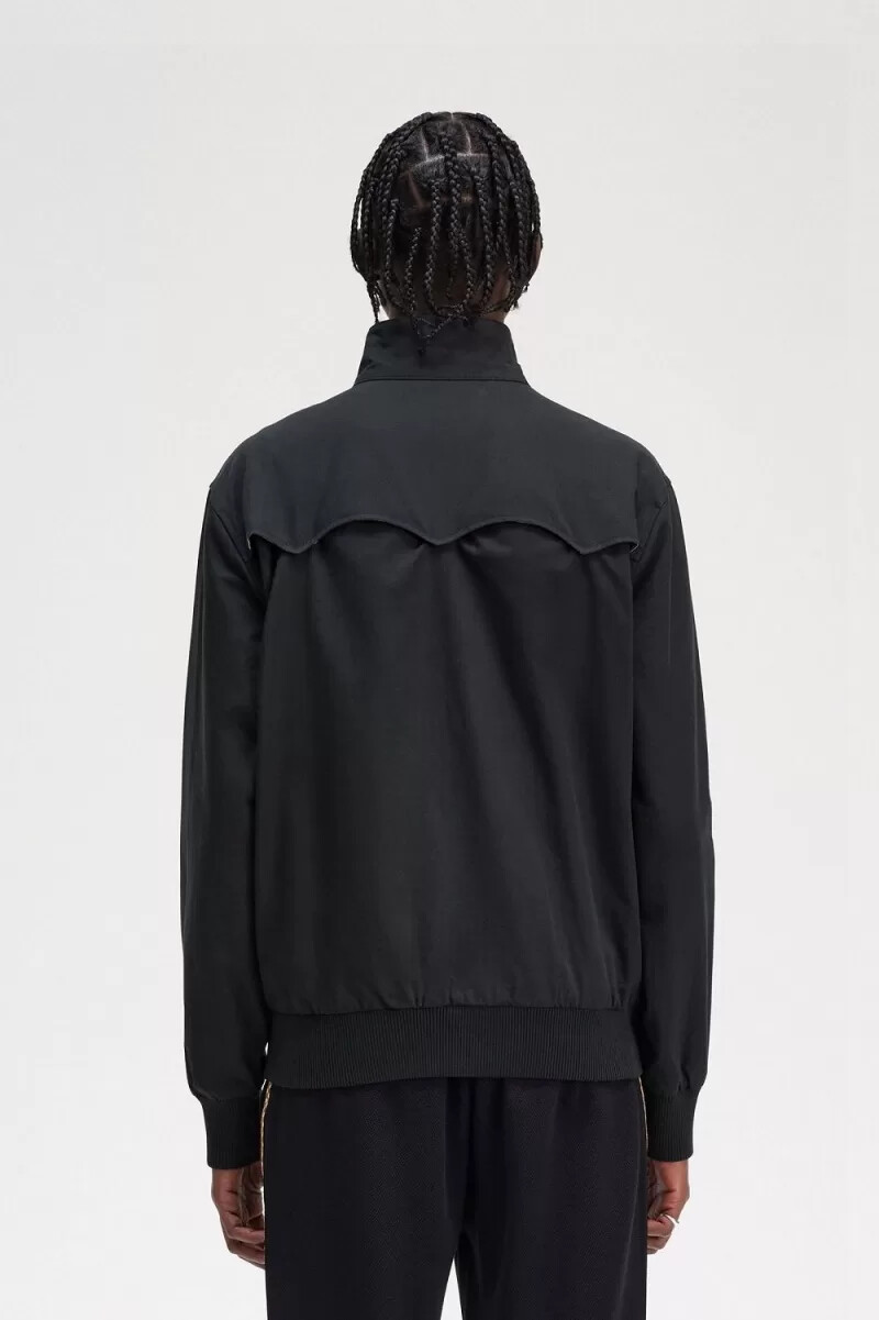 fred perry harrington herrenjacken schwarz