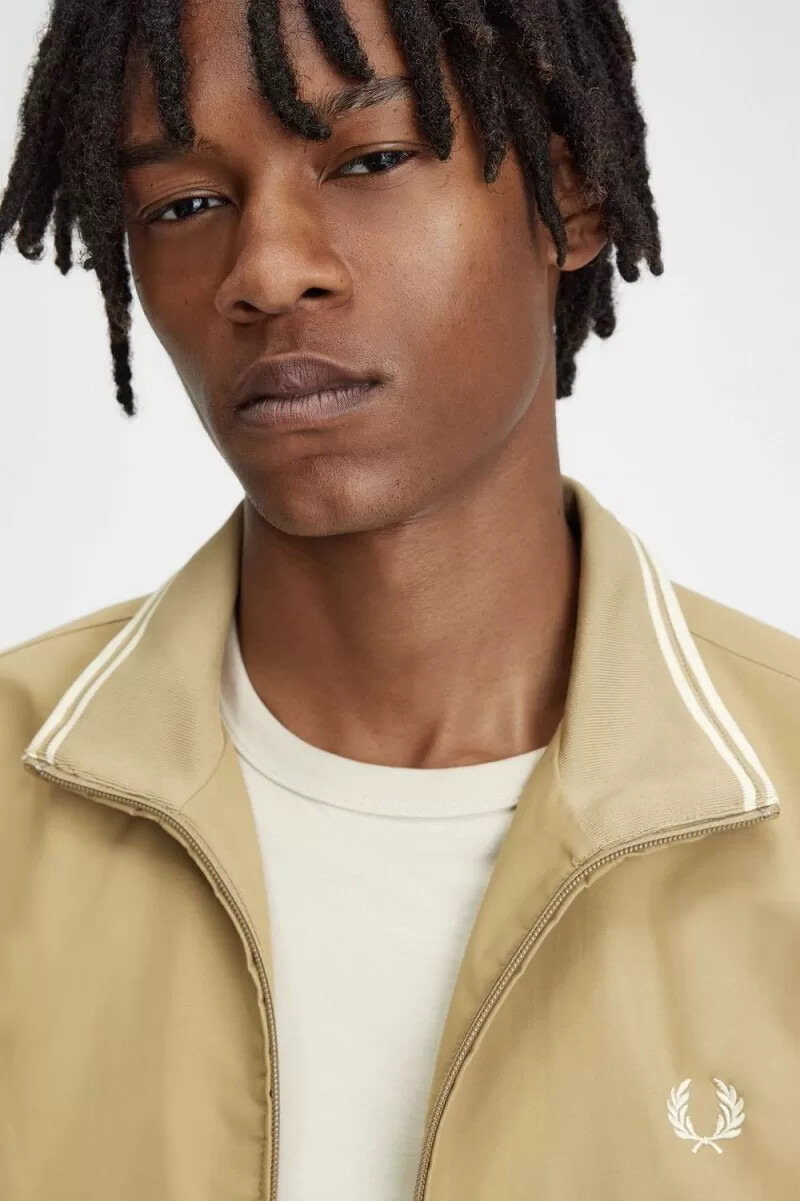 fred perry brentham herrenjacken grün