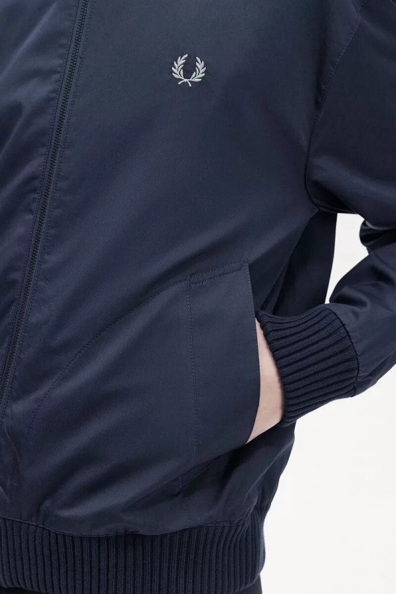 fred perry bomberjacken für herren marineblau