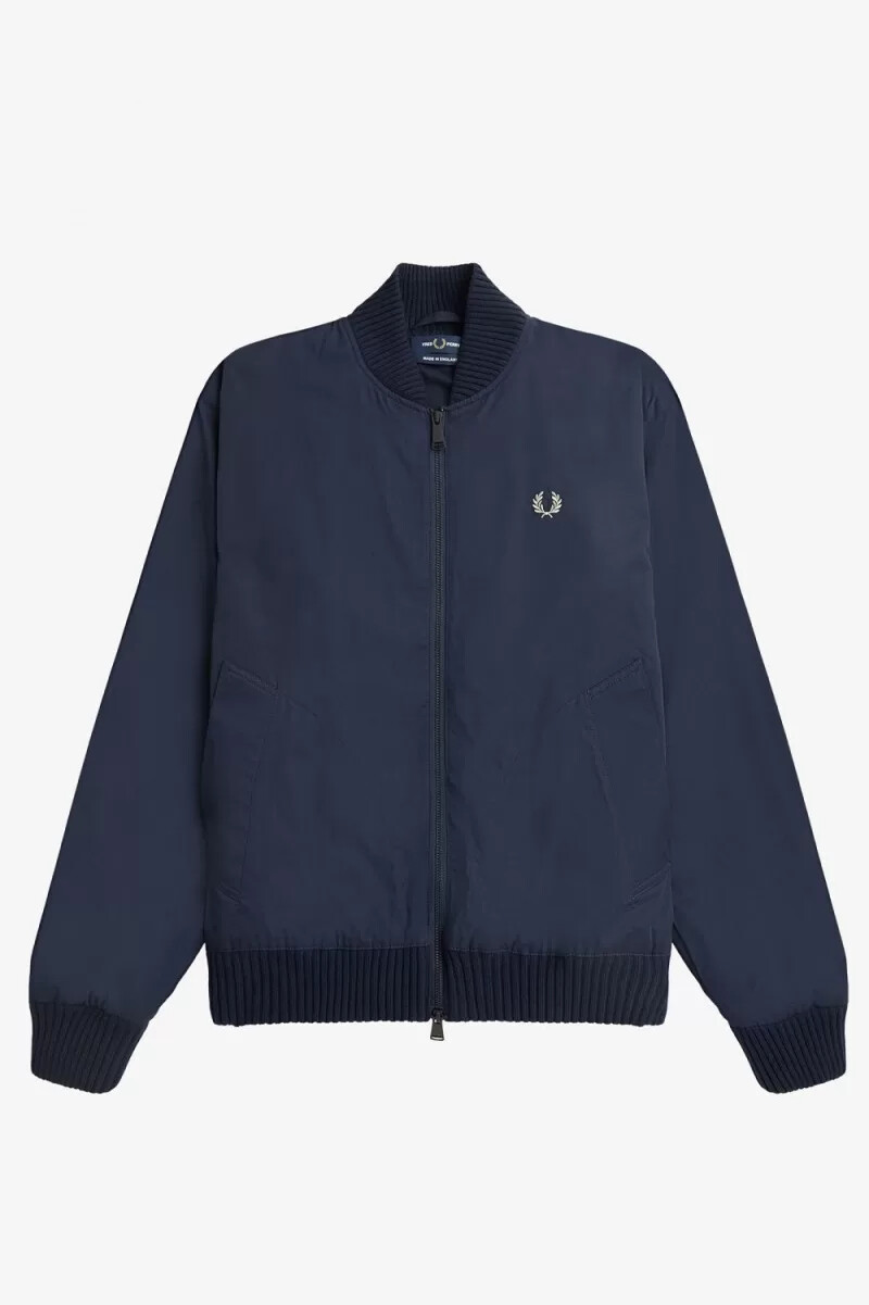 fred perry bomberjacken für herren marineblau