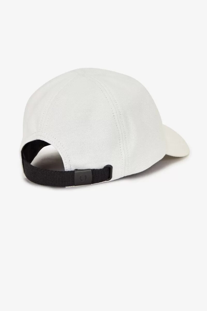 fred perry classic piqué herrenkappen schneeweiß grün