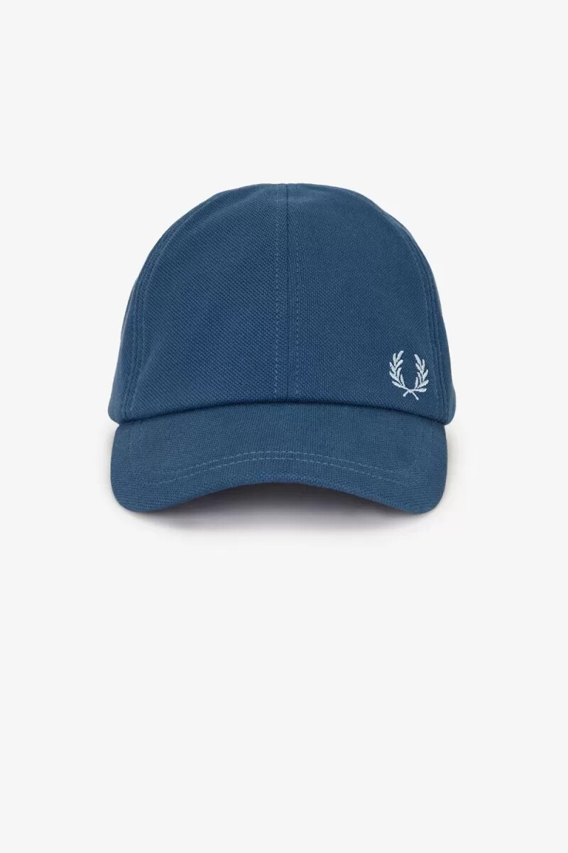fred perry classic piqué herrenkappen mitternachtsblau hellblau