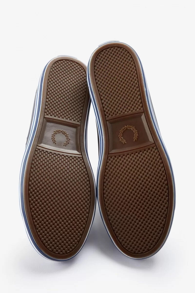 fred perry kingston herren-sneaker marineblau mit kobaltblauem schattierungsmuster