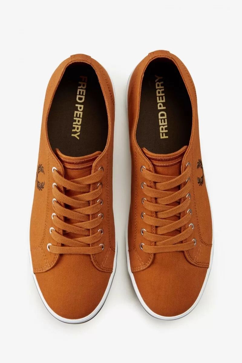 fred perry kingston herren-turnschuhe braun