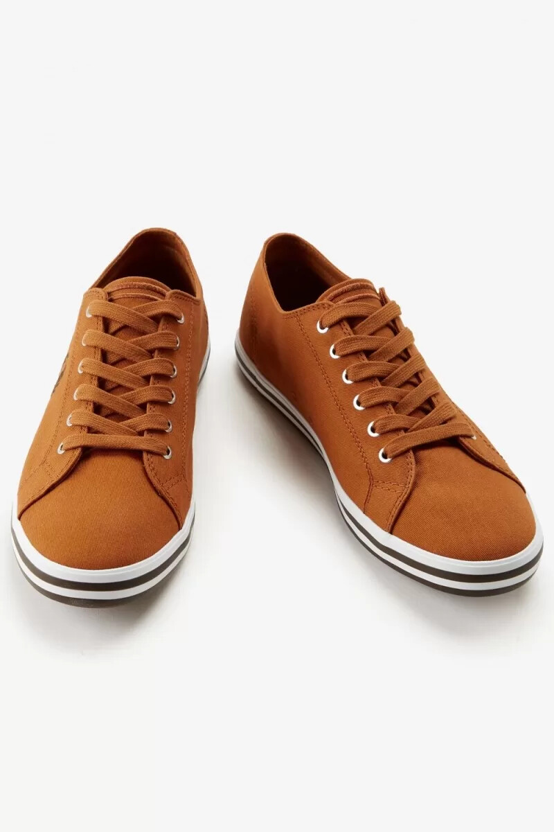 fred perry kingston herren-turnschuhe braun