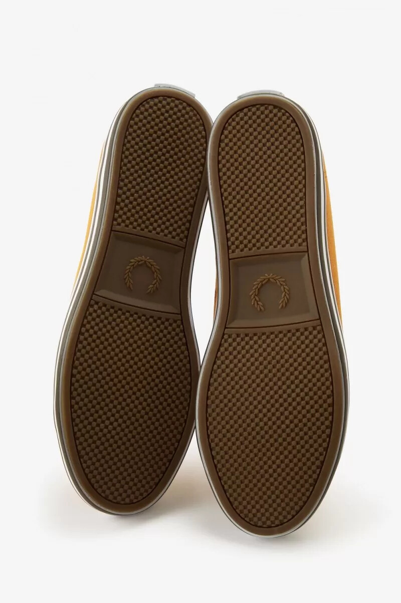 fred perry kingston herren-turnschuhe braun
