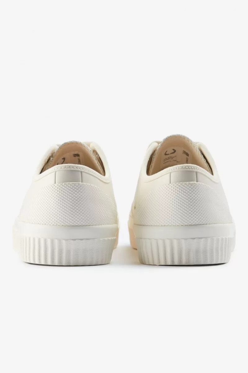 fred perry hughes low herren-sneaker hellbeige kobaltblau