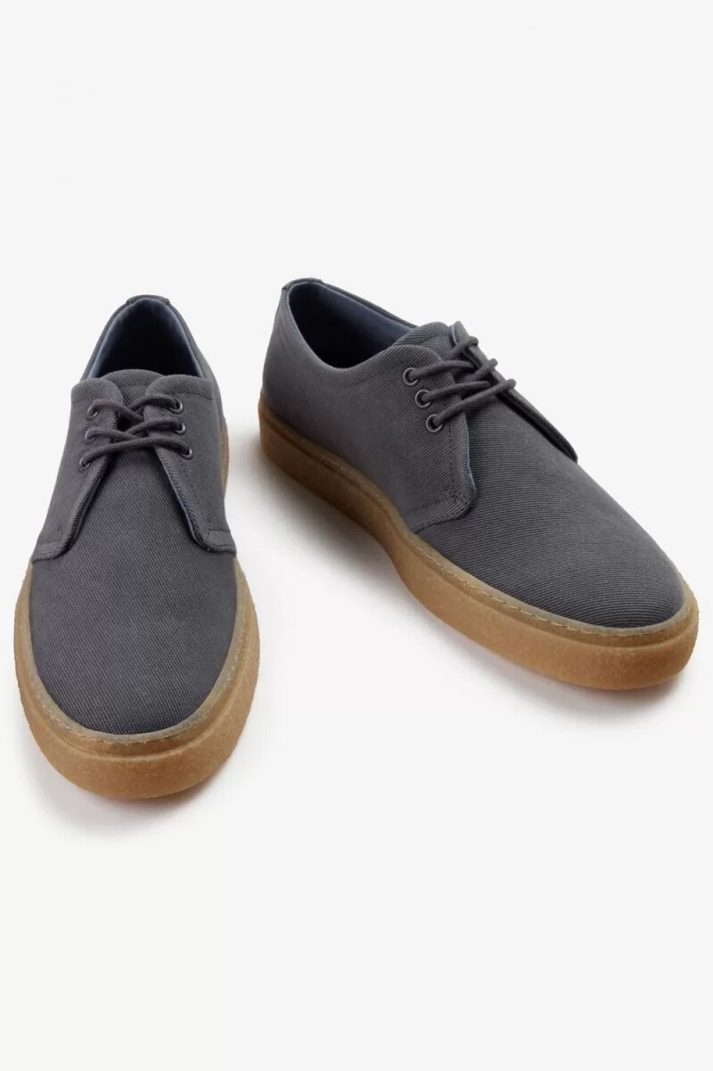 fred perry linden herren-sneaker anthrazit