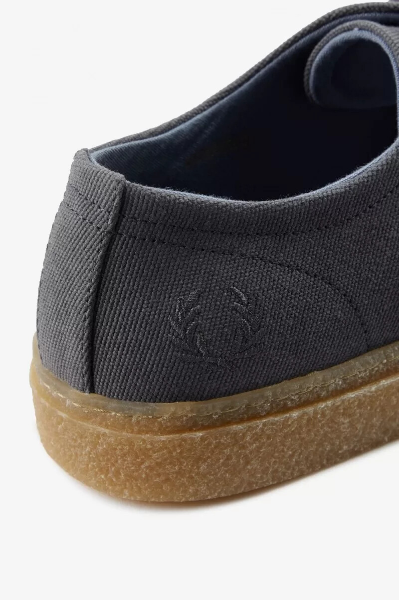 fred perry linden herren-sneaker anthrazit