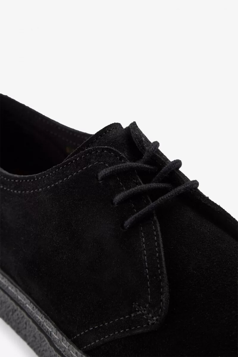 fred perry linden herren-sneaker schwarz