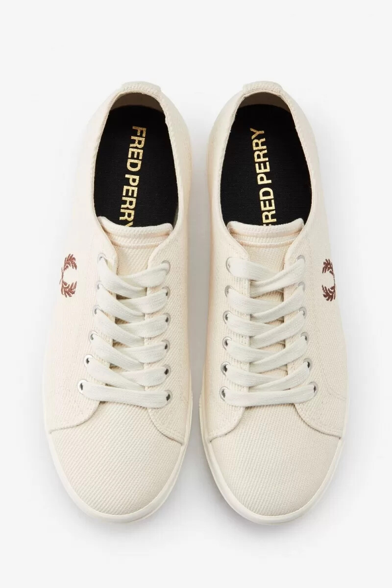 fred perry newstead herren-sneaker beige whisky braun