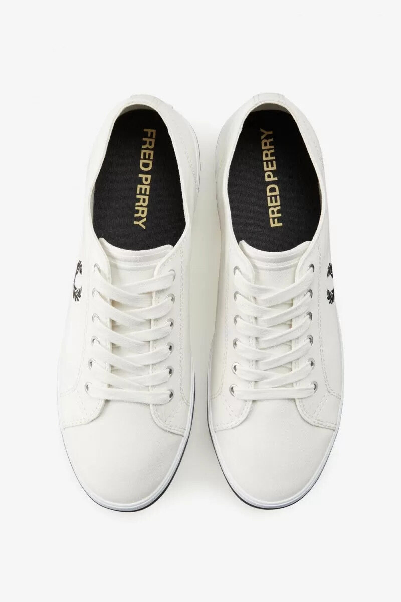 fred perry kingston herren-turnschuhe schneewittchen