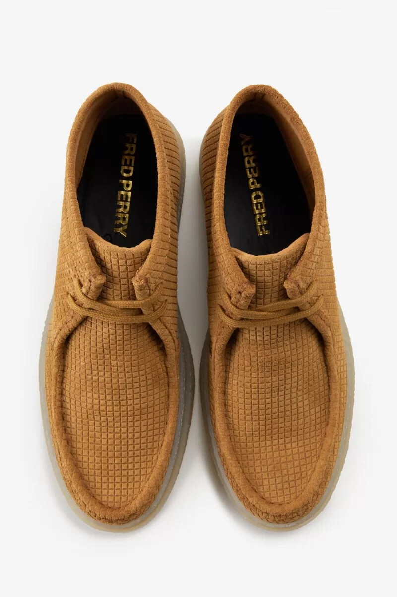 fred perry mid dawson herren-loafer dunkelbraun