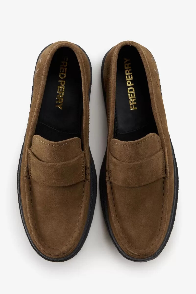 fred perry dawson herren-loafer braun
