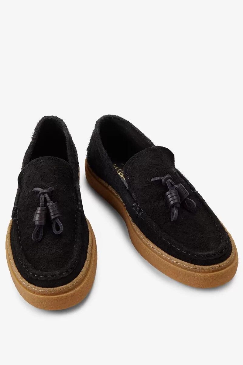 fred perry dawson tassel herren-loafer schwarz