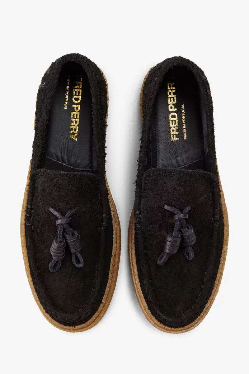 fred perry dawson tassel herren-loafer schwarz