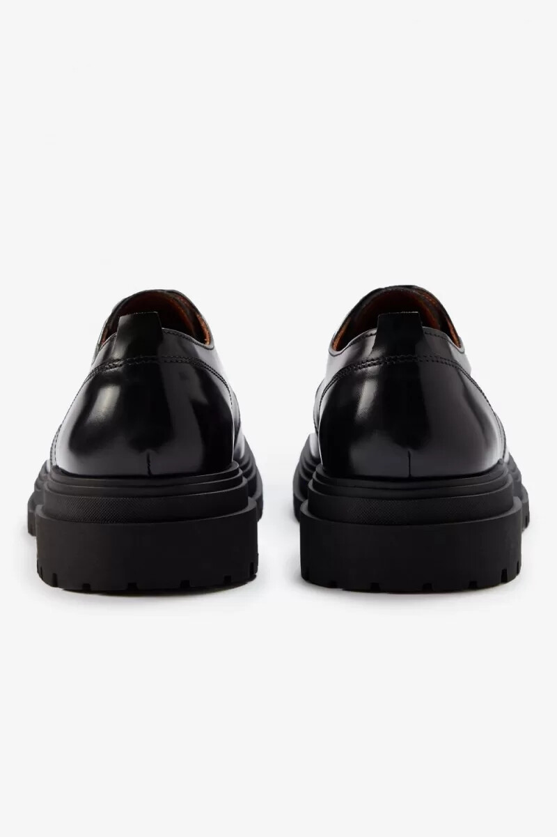 fred perry derby herren-loafer schwarz