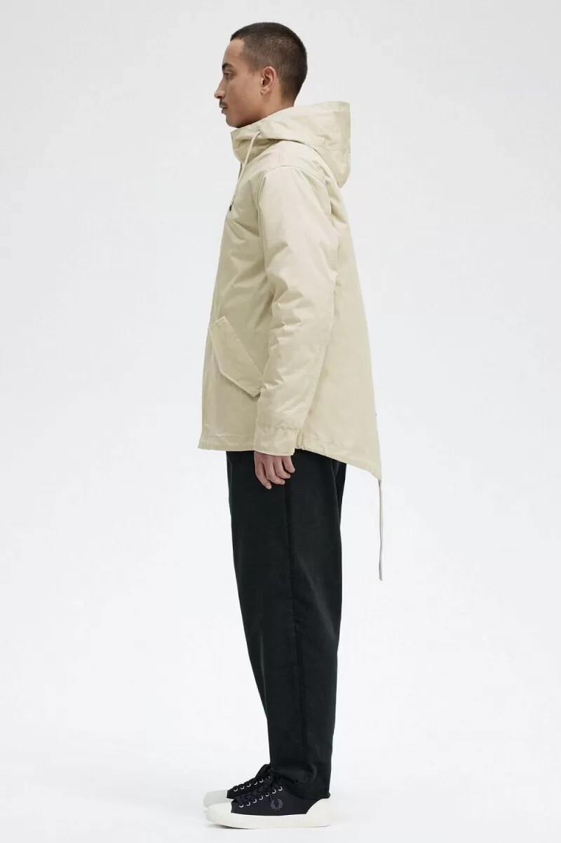 fred perry kurzer wattierter herrenparka hellmint
