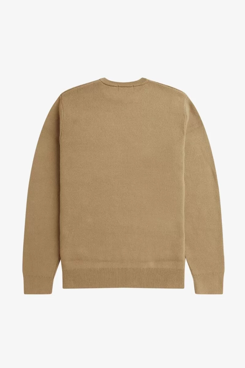 fred perry herrenpullover mit grafikmuster grün