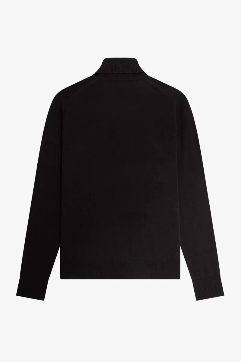 fred perry rollkragenpullover für herren marineblau