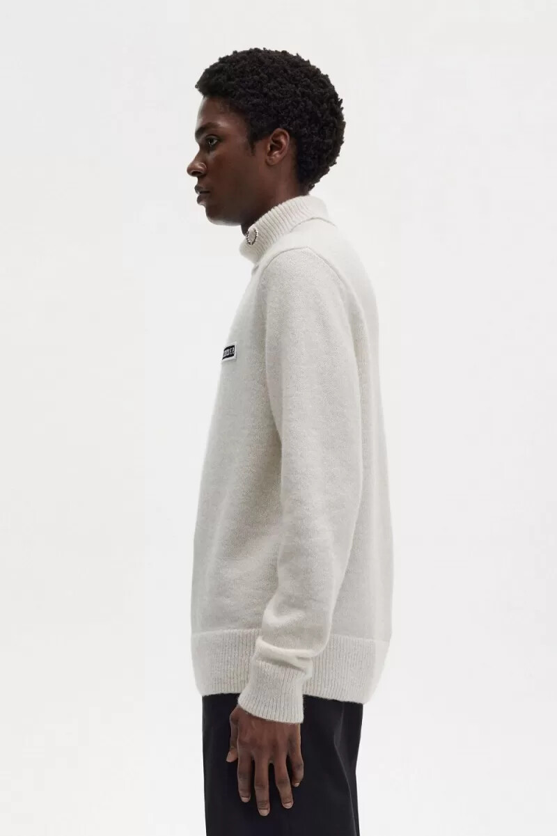 fred perry rollkragenpullover für herren beige