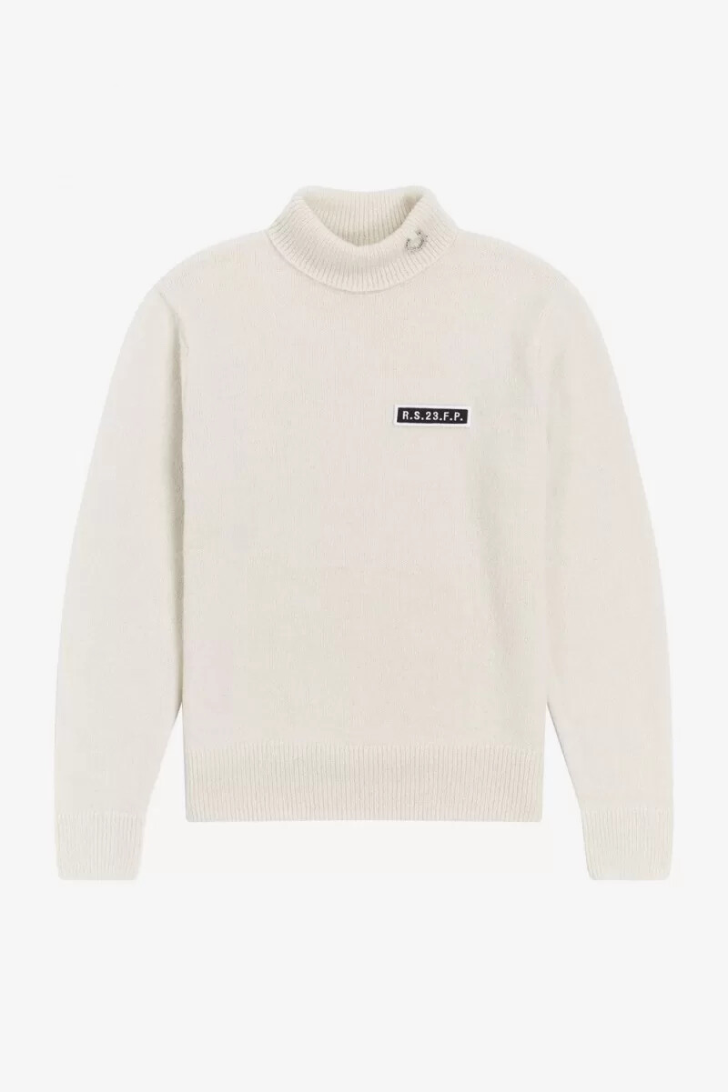 fred perry rollkragenpullover für herren beige