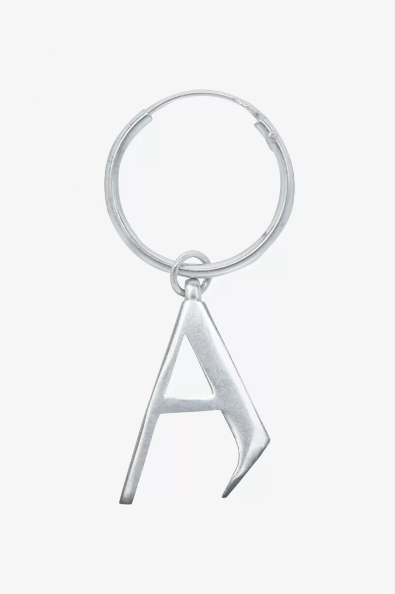 fred perry ohrring aus sterlingsilber herrenschmuck metallic-silber