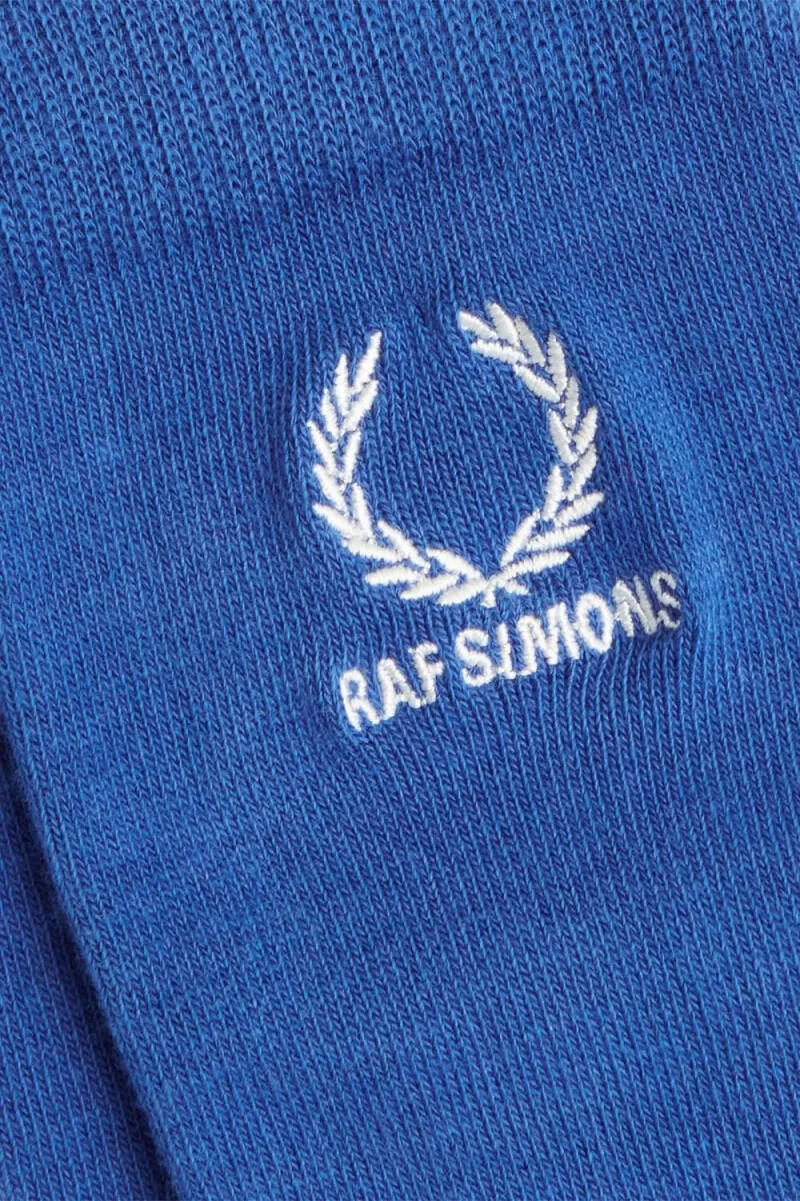 fred perry herrensocken mit stickerei königsblau