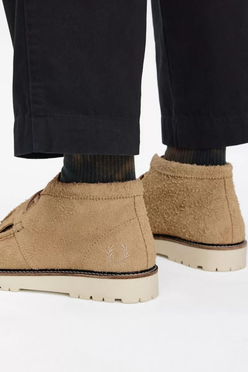fred perry mid kenney herrenstiefel grün