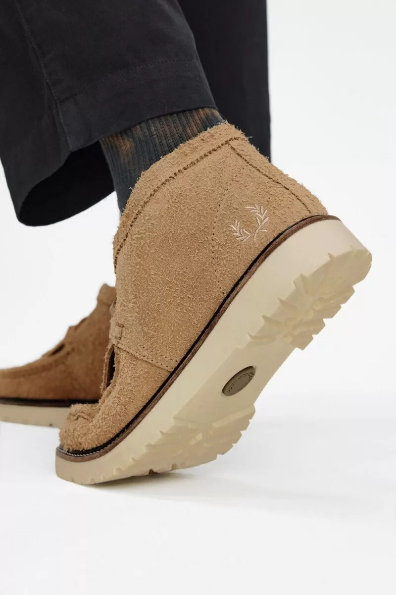 fred perry mid kenney herrenstiefel grün