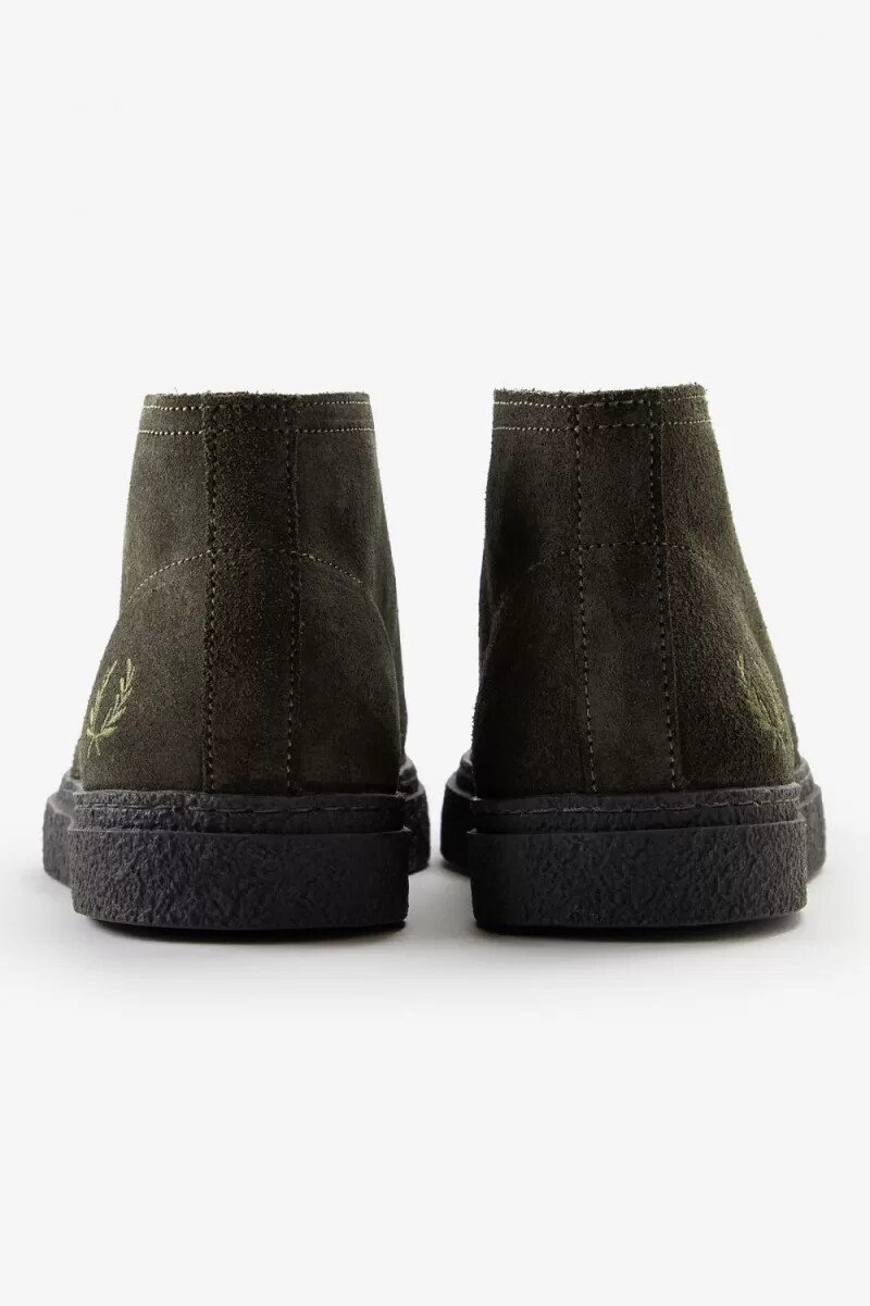 fred perry hawley herrenstiefel feldgrün