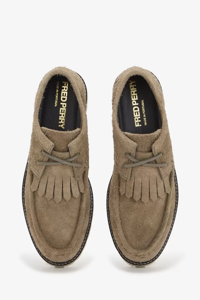 fred perry low kenney herrenstiefel warmgrau