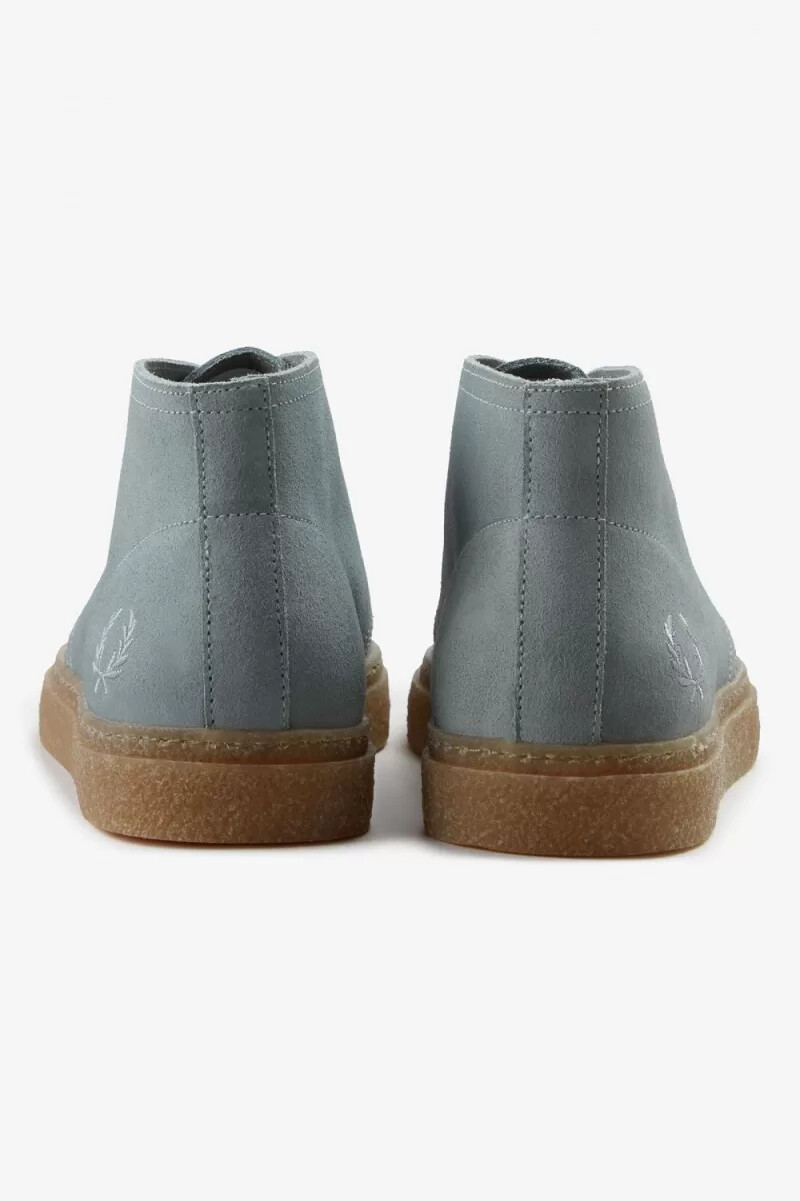 fred perry hawley herrenstiefel silberblau