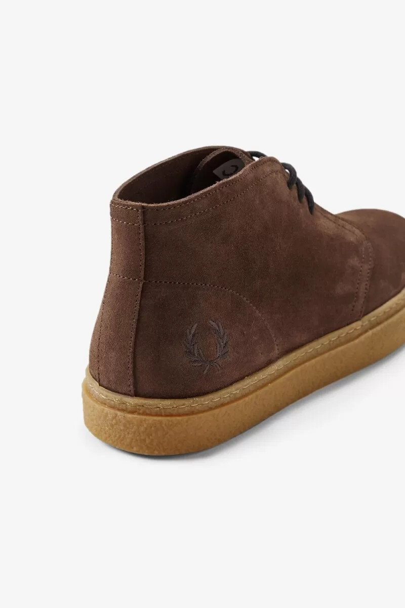 fred perry hawley herrenstiefel dunkelrot