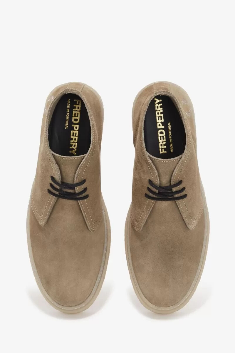 fred perry hawley herrenstiefel warmgrau